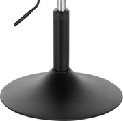 Barkruk Ohiao Industrial Roze - Barkrukken set van 1 - Barstoel Kruk - Barstoelen met rugleuning - Keukenstoel - In hoogte verstelbaar - Velvet