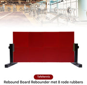 Tafeltennis trainier - Bounce board - Pingpong - Met 8 rubberen blokken en 360° verstelbare hoek - Duurzaam trainingsbord
