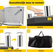 Bolt Edge Pizza Oven Buiten - Houtgestookt - Pizzasteen - Tot 300ºC - Inclusief Pizzaspatel
