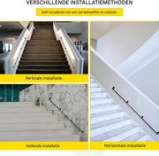 Luxe Trapleuning - Balustrade - Binnen en buiten - Houders - Leuningen voor Trappen - Staal - Met trapleuninghouders - 270cm