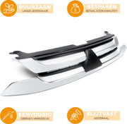 Bovenste Grille - Voorbumper - Voor Mitsubishi Outlander (2016-2018) - Chroom/Zwart - Auto Accessoires