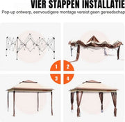 Opbergbox met deksel - 380L - Buitenopbergbox - Tuinbox - Kussenbox - Buiten - Opbergdoos - 122x54x62CM Opbergmand