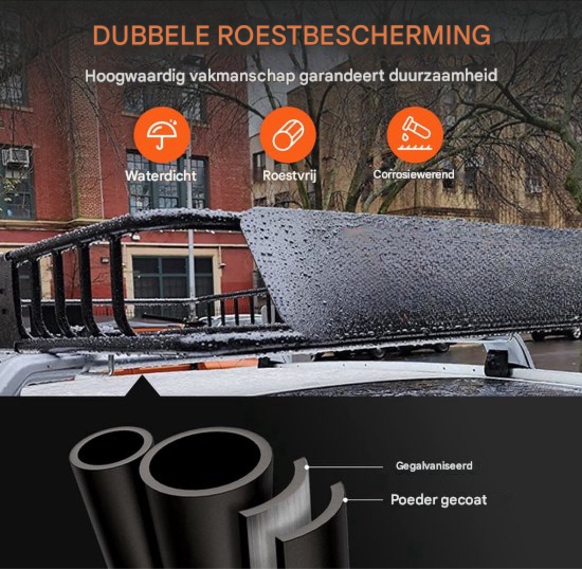 Happyment Dakdragers universeel - Verstelbare lengte - Aluminium - Geschikt Voor bagagerek