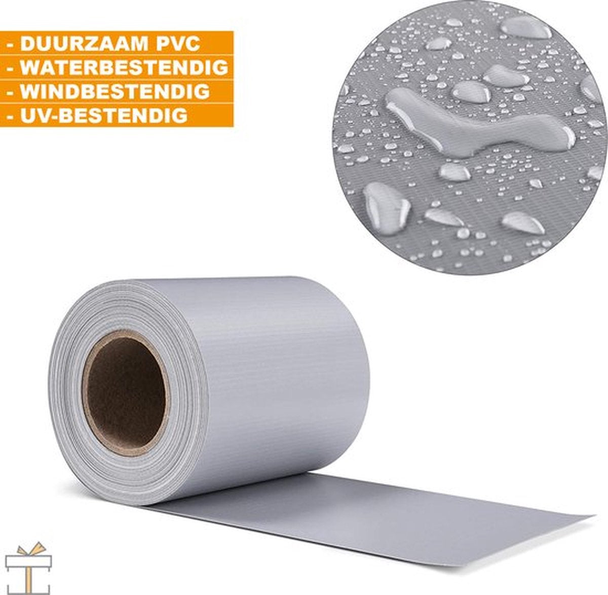 Bolt Edge Privacy Strip - Zichtbreeknet - Windbreekgaas - Grijs - 35 Meter