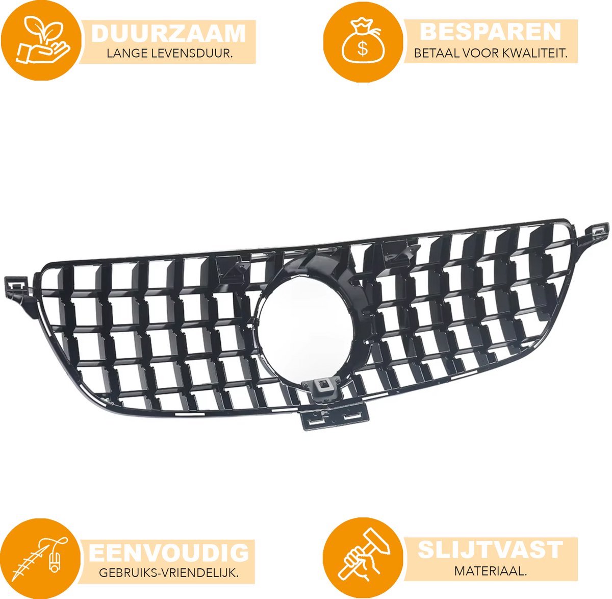 Facelift Grill GT-Raptor - Bovenste Grill - Voor Mercedes GLE Coupe C292/ML W166 (2015-2018) - Auto Accessoires