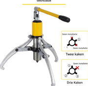 Hydraulische lagertandwieltrekker - 15T - Garage - Ideaal Voor Verstelbaar