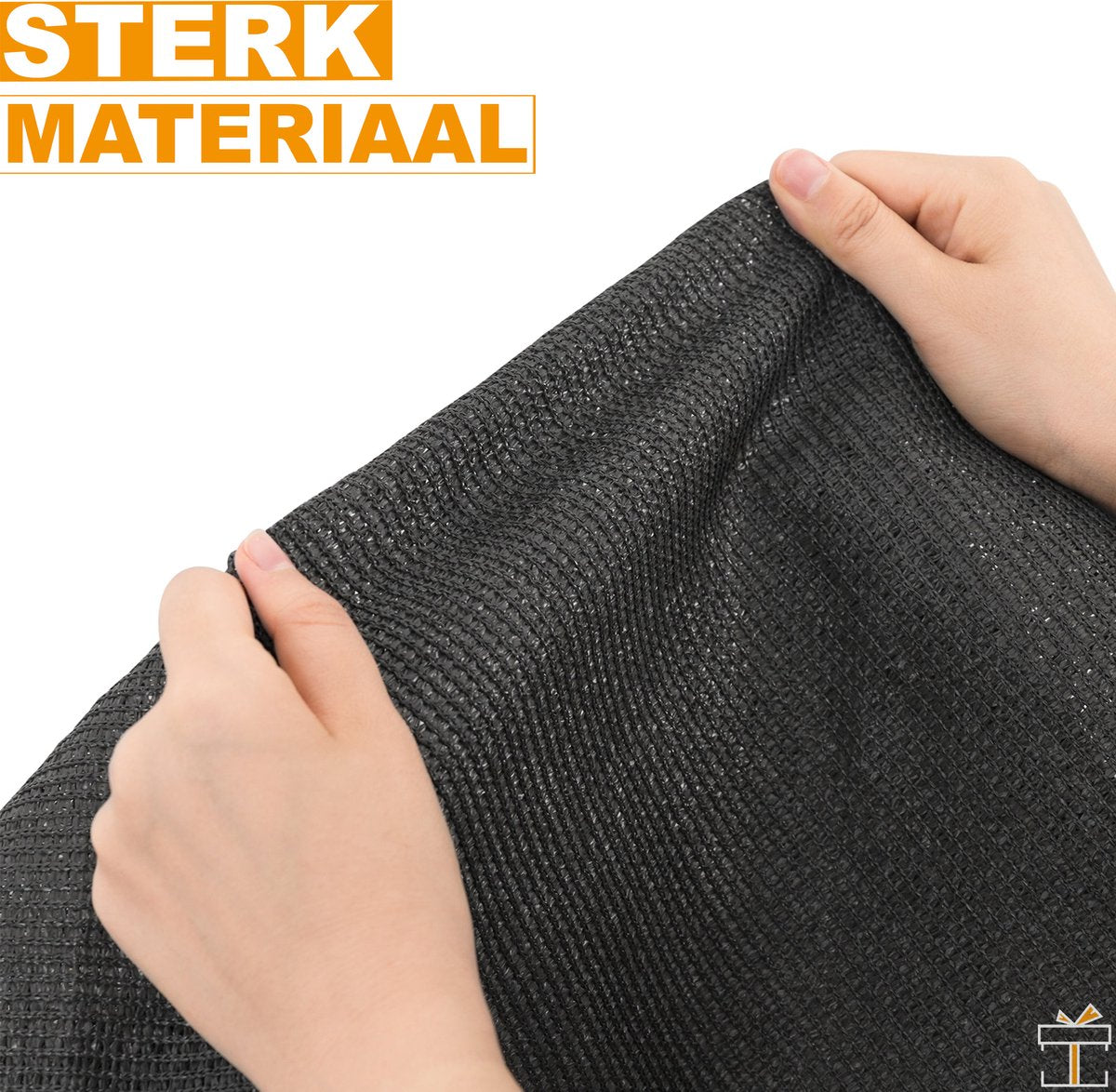 Happyment® Zichtbreeknet deluxe - Zichtdoek - Privacy doek - Net schutting - Windbreekgaas - 1x15 meter