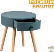 Happyment Ladekastje modern - Nachtkastje - Slaapkamer - Bureau - Kantoor - Ladekast Hout - Grijs - 38x38x48cm