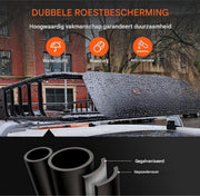 Dakdrager deluxe - Daktas - Dakkoffer universeel Bagagemand - Auto accessoires - 1630x990x152 mm- 90KG