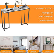 Consoletafel Superior - Haltafel - Wandtafel - Sidetable - 100cm - Marmer look