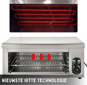 Elektrische Oven PRO - RVS - Grill en Pizza Oven - 2KW