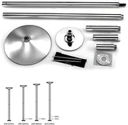 Paaldans paal - Dance pole - Strippaal - Danspaal - Paaldanspaal - 45 mm - Verstelbaar - Trainingspaal - Van 2,35 m tot 2,74 m