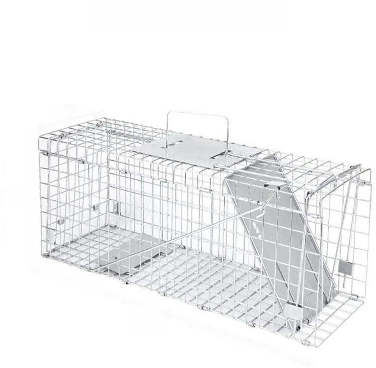 24" Rattenval - Grote Dierenvalkooi voor Zwerfkatten - Humane Rescue - Opvouwbare Catch & Release Dierenval - Binnen & Buiten