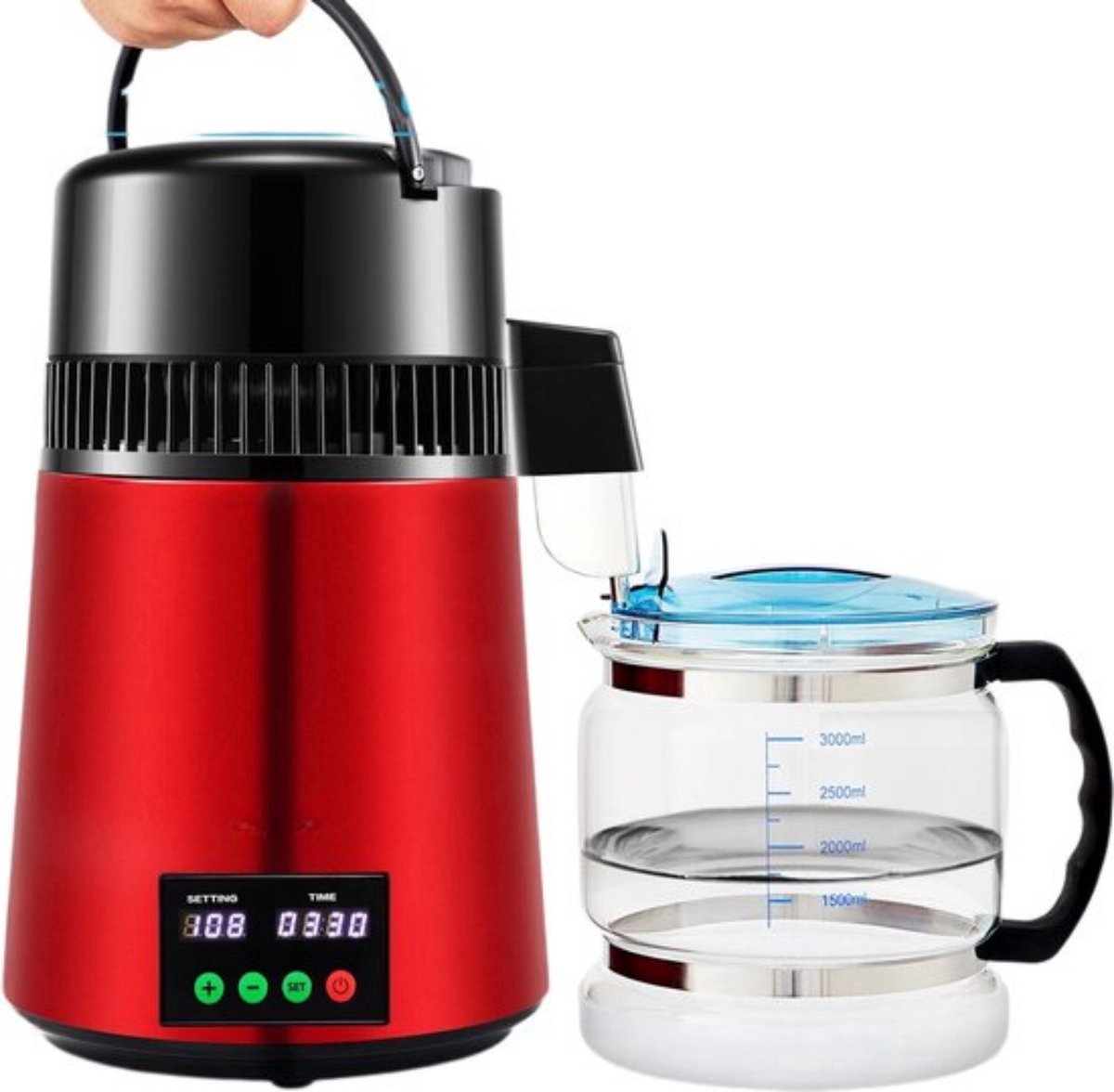 Happyment Destilleerapparaat - Waterontharder - Destilleer Ketel - Destilleren - Distiller - Water - Vergister