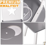 Happyment® Kindertafel en 2 Stoeltjes - Kindermeubel - Tafeltje - Speeltafel - kinderbureau - Black friday - Sinterklaas - Kerstcadeau