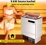 Happyment Sauna Generator - Saunacabine - Finse Sauna - Stoomcabine - Met Afstandsbediening - Sauna tent - 9Kw