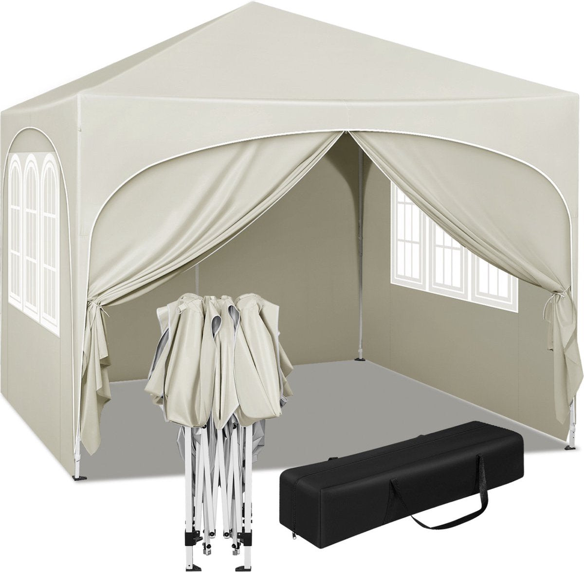 Bolt Edge Partytent - Beige - Easy up - Opvouwbaar - Waterdicht - 3x3m