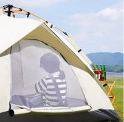 Schaduwtent - Strand - Vouwtent - Zonnetent voor Kamperen - Pop up - 210x210cm - Blauw