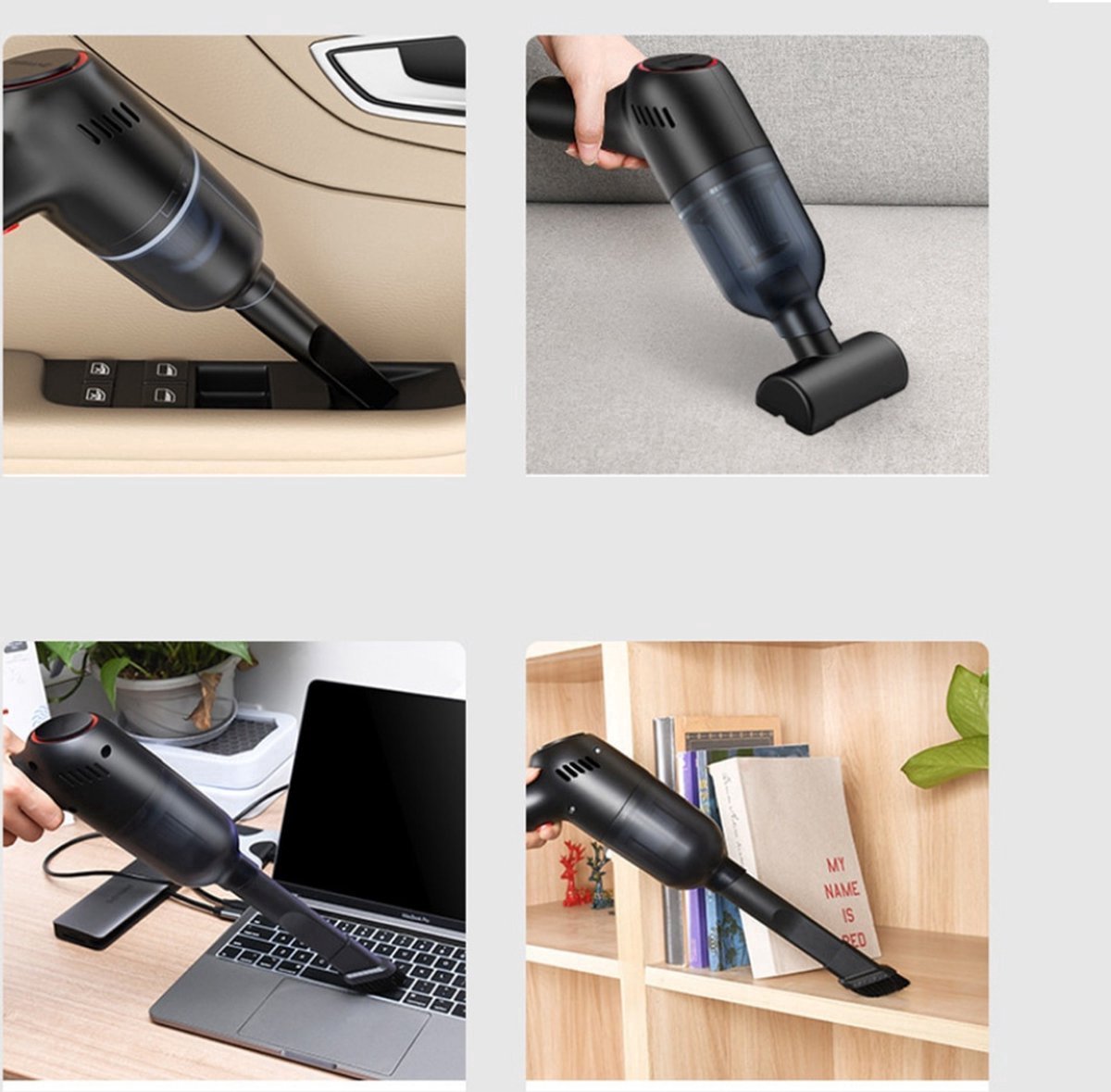 Bolt Edge Kruimeldief - Snoerloos - Handstofzuiger - Auto - Caravan - Draadloos - Zwart