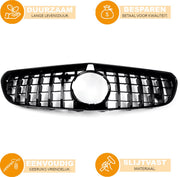 GT Grill - Zwart - Voorbumper - Voor Mercedes S-Klasse Coupe W217/C217 S63/S65 AMG (2014-2017) - Auto Accessoires
