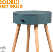 Bolt Edge Ladekast - Modern - Nachtkastje - Bureau - Wit - 38x38x48cm