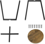Eetkamerkrukken Vintaro - Set Stoelen - Industriële Stijl - Metalen Poten - Voor Eetkamer, Keuken, Restaurant & Café