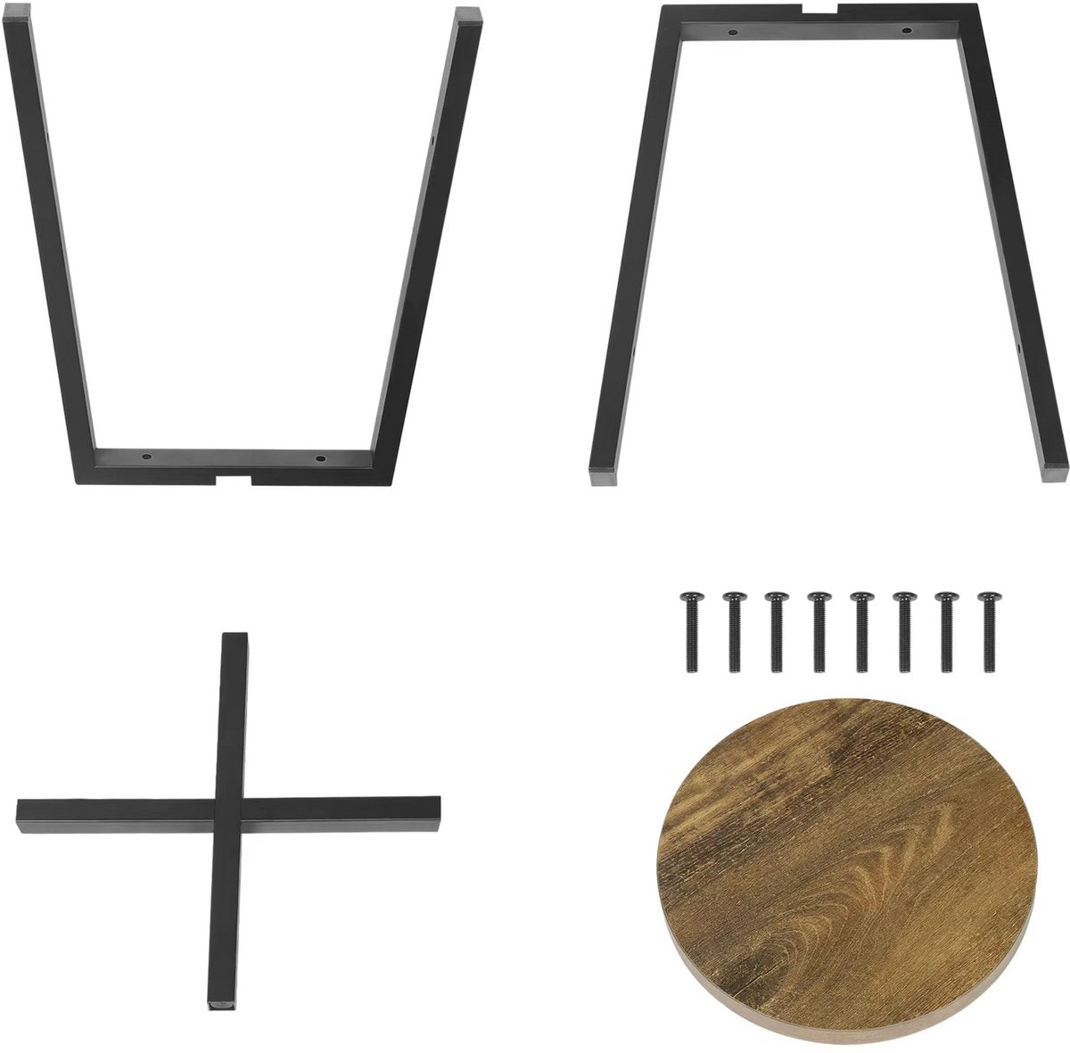 Eetkamerkrukken Vintaro - Set Stoelen - Industriële Stijl - Metalen Poten - Voor Eetkamer, Keuken, Restaurant & Café