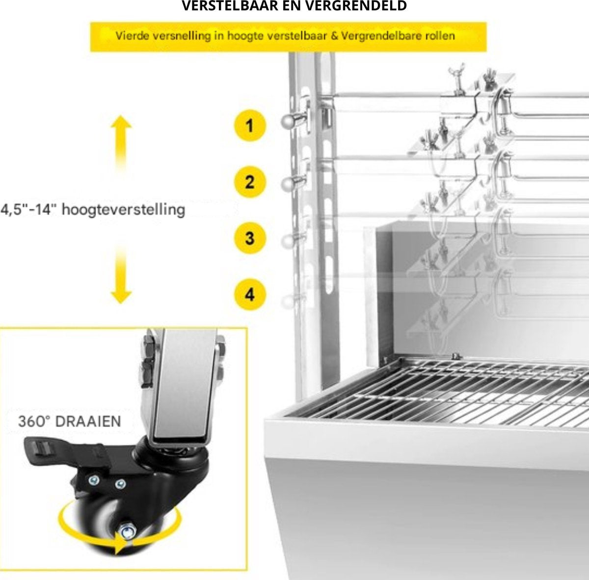 Elektrische BBQ - Grill Functie - Rookvrij Voor Binnen of Buiten - Moderne Look