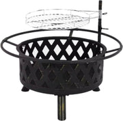 BBQ Vuurkorf Valora met vonkenscherm - 76CM - Voor buiten - Vuurschaal - Tuinhaard - Sfeerhaard