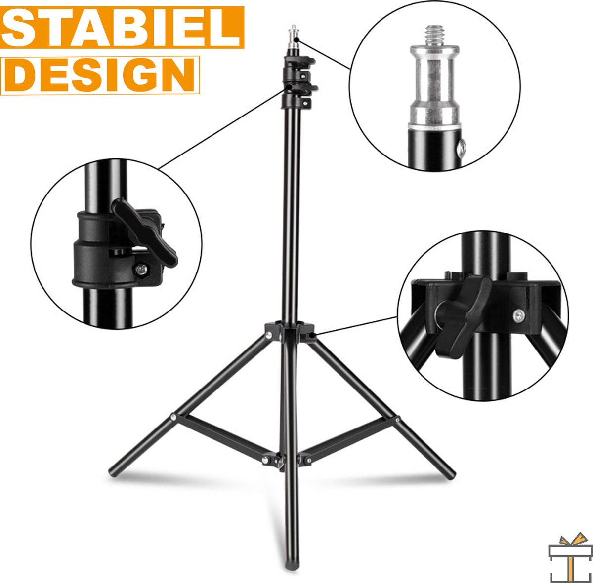 Fotostudio set - Studiolamp - Softbox - Greenscreen met achtergrond systeem - Greenscreen - Statief - Black friday - Kerstcadeau