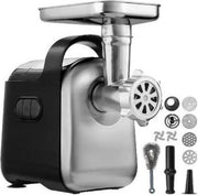 Gehaktmolen deluxe - Zwart - Professioneel - Compact - RVS - Vleesmolen