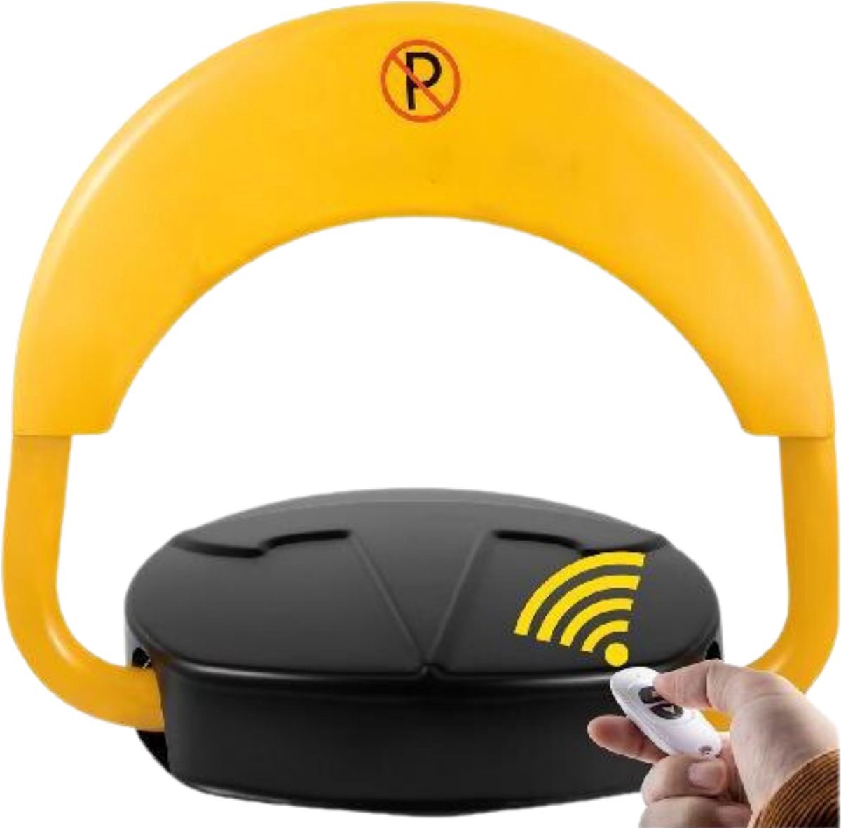 Happyment Parkeerbeugel Met Afstandsbediening - Parkeerpaal - Alarmsysteem - Automatisch Parkeerslot