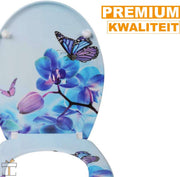 Bolt Edge Toiletbril - Dilly print - Antibacterieel - Softclose - Universeel ontwerp