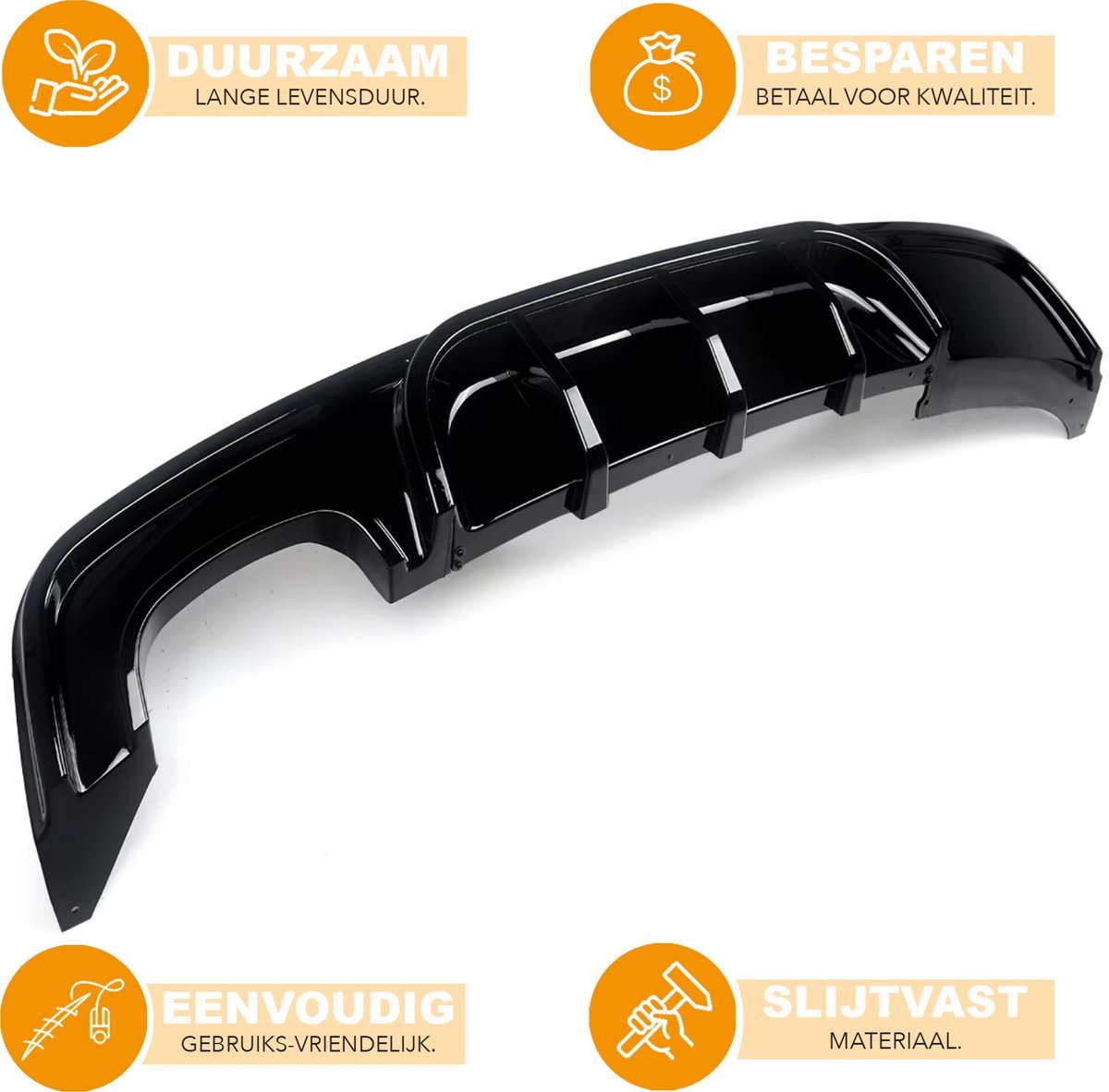 Velar Grille Straton - Voorbumper Grille - Voor Range Rover Velar L560 (2017-2023) - Glanzend Zwart - Dynamische Stijl