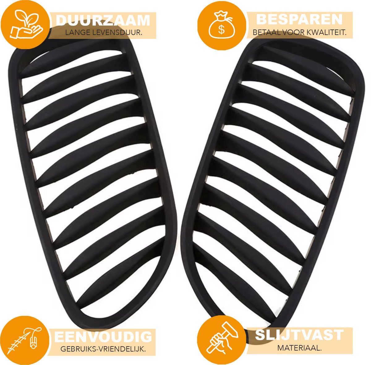 Niergrille Shadow - Voor bumper Nier grille - Matzwart - Auto accessoires - Voor BMW Z4 E85/E86 (2003-2008)