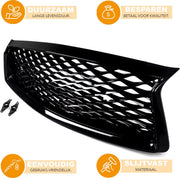Voorbumper Bovenste Grille - Voor Infiniti Q50 (2018-2022)- JDM Gloss Zwart