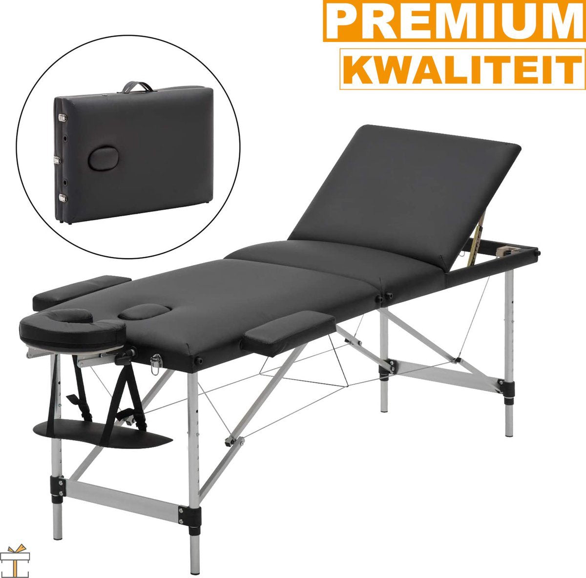 Massagetafel - Aluminium - Verstelbaar & Inklapbaar - Behandeltafel - Luxe