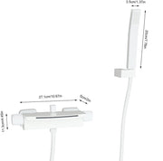 Badkraan - Met waterval - Voor badkamers - Luxe uitstraling met warm/koudfunctie - Wit