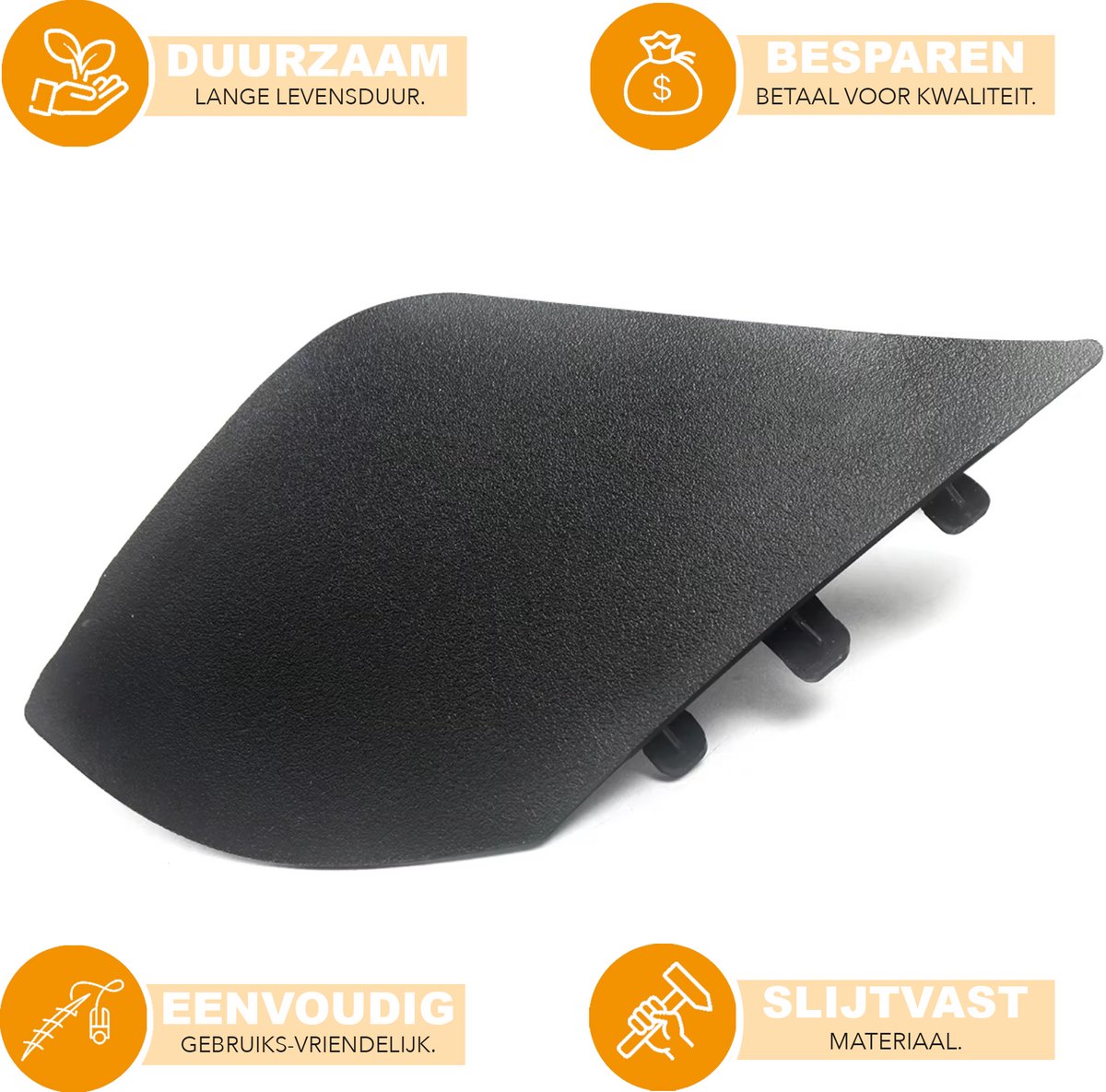 Sleepoogkap - Voorbumper - Zwart - Voor Tesla Model X/S (2016-2021) - Auto Accessoires