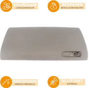 Opbergdeksel Brutal - Opbergdoos Deksel - Grijze Kleur - Voor Audi A4/S4 B6/B7 (2001-2008) - Handschoenenkastje Deurdeksel