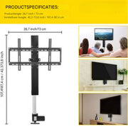 TV Lift - Muurbeugel - Met afstandsbediening - Voor 26-60 inch - TV lift meubel - Woonkamer of kantoor - Hoogte verstelbaar - Inbouwsysteem voor kast