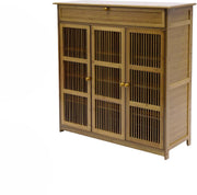 XXL Vintage schoenenkast Tavien - Schoenenrek - 20 paar - Voor Entree - Met deuren