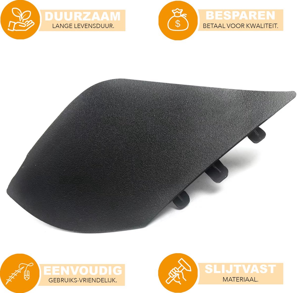 Blackcore TowCap - Sleepoogkap - Voorbumper - Zwart - Voor Tesla Model X/S (2016-2021) - Auto Accessoires
