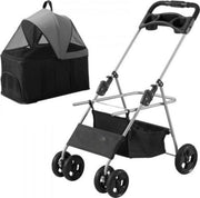 Hondenbuggy - Inklapbare Hondenkar - All terrain - Hondentrolley Aluminium - Huisdierentrolley - 20KG Laadvermogen