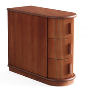 Vintage bijzettafel met lade - Bruin - Voor slaapkamer of woonkamer - Nachtkastje - Massief hout