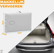 Massagetafel - Wit - Aluminium - Verstelbaar en inklapbaar - 250KG draagvermogen