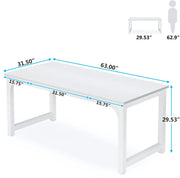 Bureau Veyra - 160cm - Wit - Computerbureau - Voor thuis of werk