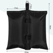 4 Stuks Zandzakken - Zware Gewichtszakken voor Tuinhuisje & Parasol - Tentgewichten voor Pop-up Partytent - Windbestendig - Ideaal voor de Tuin