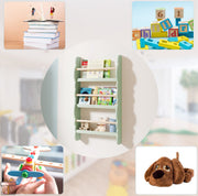 Happyment Boekenkast voor kinderen - Groen - Speelgoedkast kind - Kinderkamer - Opbergkast - Boekenrek - Hout - Black friday - Kerstcadeau