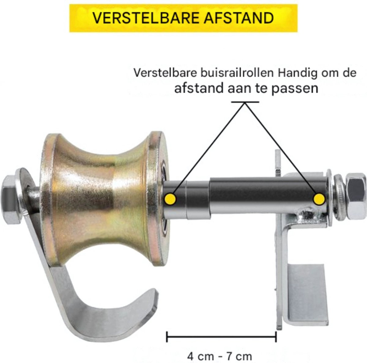 Rolpoort Set - Tuinpoort - Schuifdeur Mechanisme - 18x31x30cm - 14kg - Staal